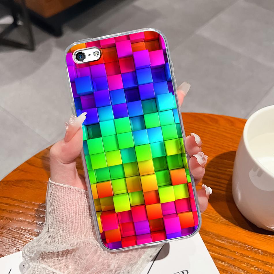 Для iPhone 4 5 5S 6 Plus Чехол для телефона Чернильная живопись Мягкая прозрачная силиконовая задняя крышка Для Apple iphone4 iphone5 5 S iphone6 6+ Funda