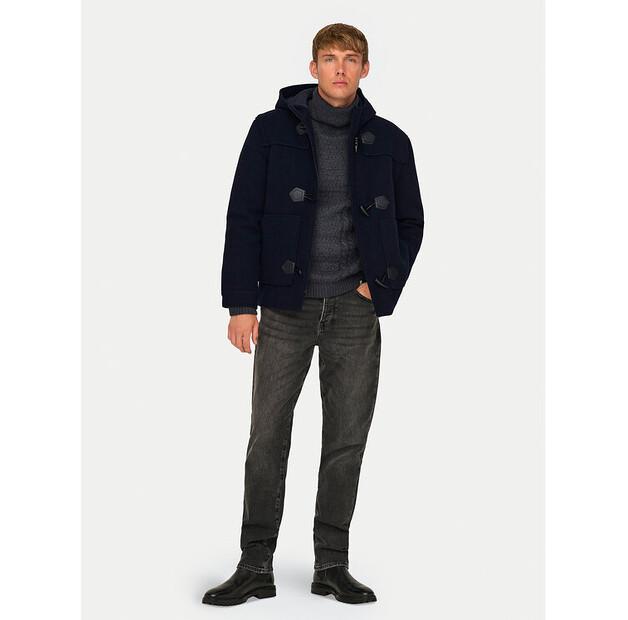 Зимняя куртка Only & Sons Jules 22030865, темно-синяя, стандартный крой