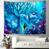 Dream Scene Underwater World Tapestry Marine Life Wall Hanging Tapestry Beach Towel Bedroom Room Aesthetics Home Decor