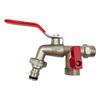 1/2'' IBC Water Tank Connector Easy Turn on/Off Watering Supply Taps Brass Water Faucet
