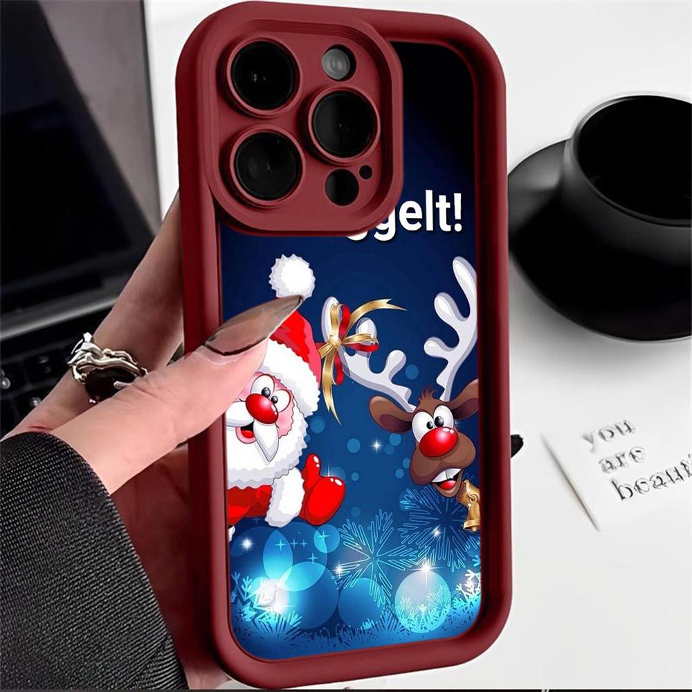 Ae117 Merry Christmas Happy New Year Design Phone Cases for Xiaomi 12 11 Lite 5G NE Redmi 13C 14C A3 Note 12 Pro 11s Angel Eye Ladder Protective Cover