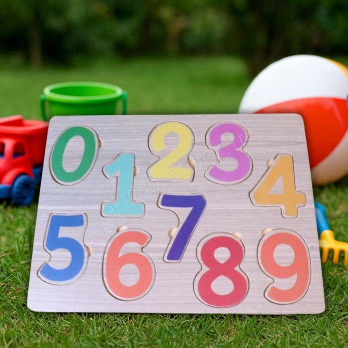 Puzzle en Bois - BG INTERNATIONAL - Éducatif Montessori - Lettres A-Z - Chiffres 0-9 - 2 Ans et Plus