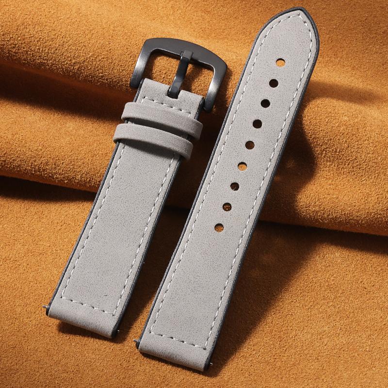Кожаный и силиконовый гибридный ремешок 20 мм 22 мм для Samsung Galaxy Watch7 6 Classic 47 мм 46 мм / Galaxy Watch6 40 мм 44 мм Браслет