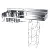 304 Нержавеющая сталь настенная кухонная многофункциональная полка для хранения с подвесной корзиной