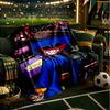 Blue Monster Huggy Family Blanket Flannel Throw for Sofa, Indoor, Camping, Living Room, Office, Chair, And Bed Soft Birthday Gift
