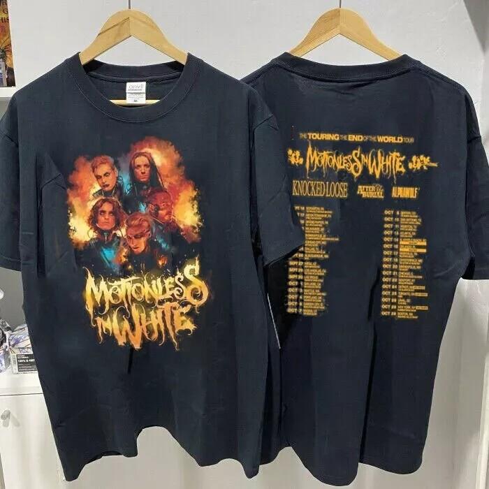 Motionless In White Футболка унисекс Черная футболка с 2 сторонами The Touring End Of World Tour 2023