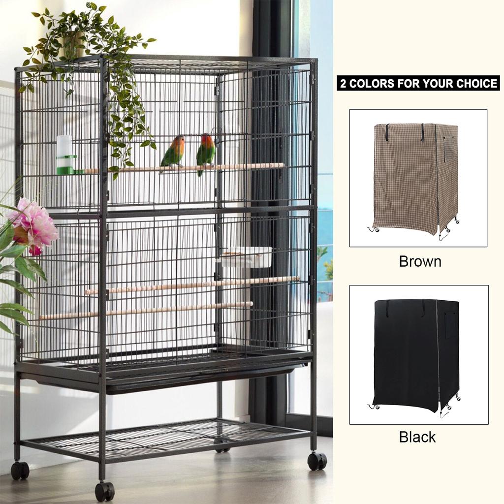 Birdcage Cover Night Birdcage Cover Sleep Helper for Brid Cage with Window Drawstring Bird Cage