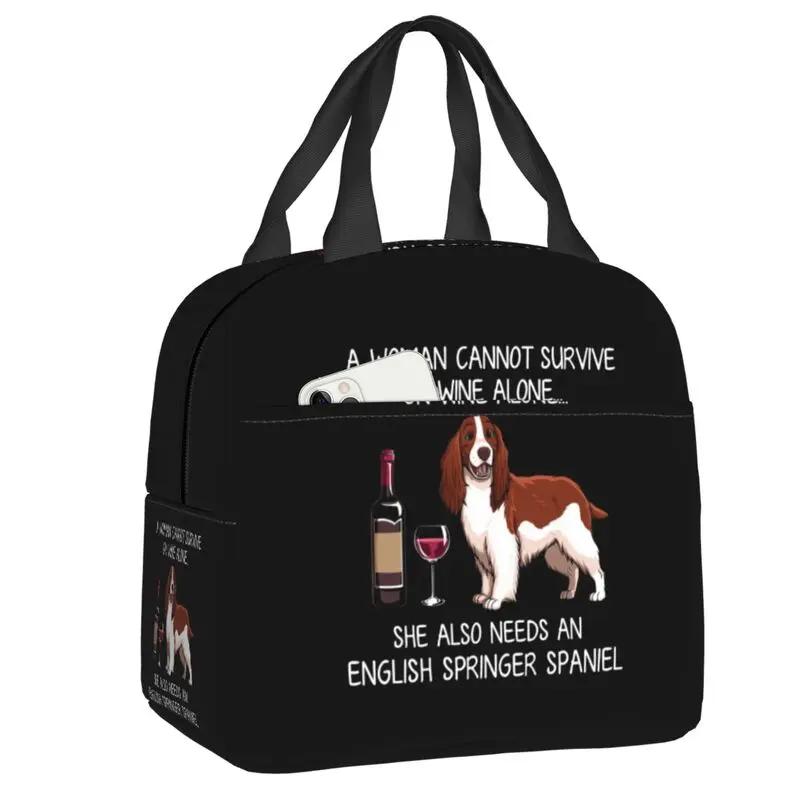 Бишон фризе и вино смешная собака портативный ланч-бокс водонепроницаемый питомец щенок термо-кулер для еды изолированная сумка для ланча офис работа