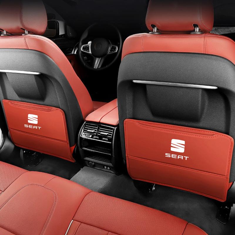 kncr9 Car Seat Back Storage Rear Anti-Wear Backrest Anti-kick Pad For Seat FR Leon Ibiza Altea Exe 5f Mk3 TARRACO Interior Accessories