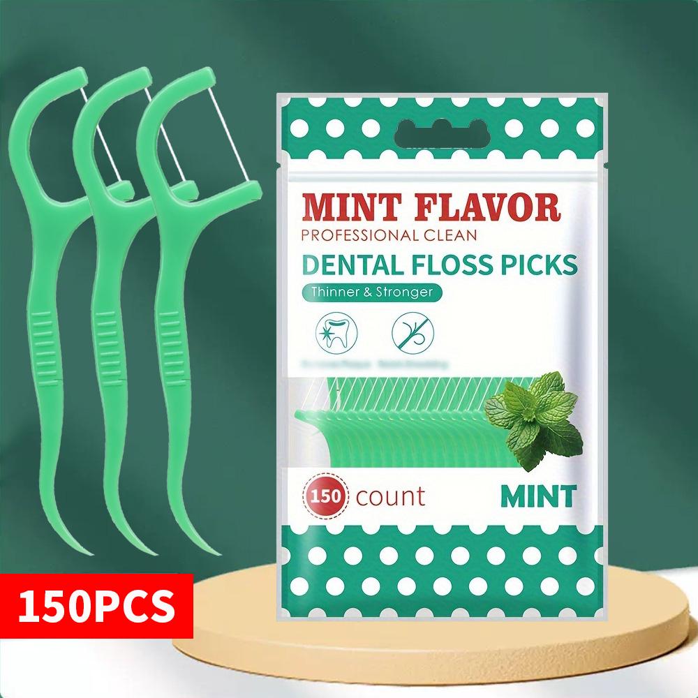 Mint Flavored Dental Floss Is a Tool for Cleaning Interdental Gaps, with 50/150/300/750PCS, and Is an Essential Tool for Cleanin