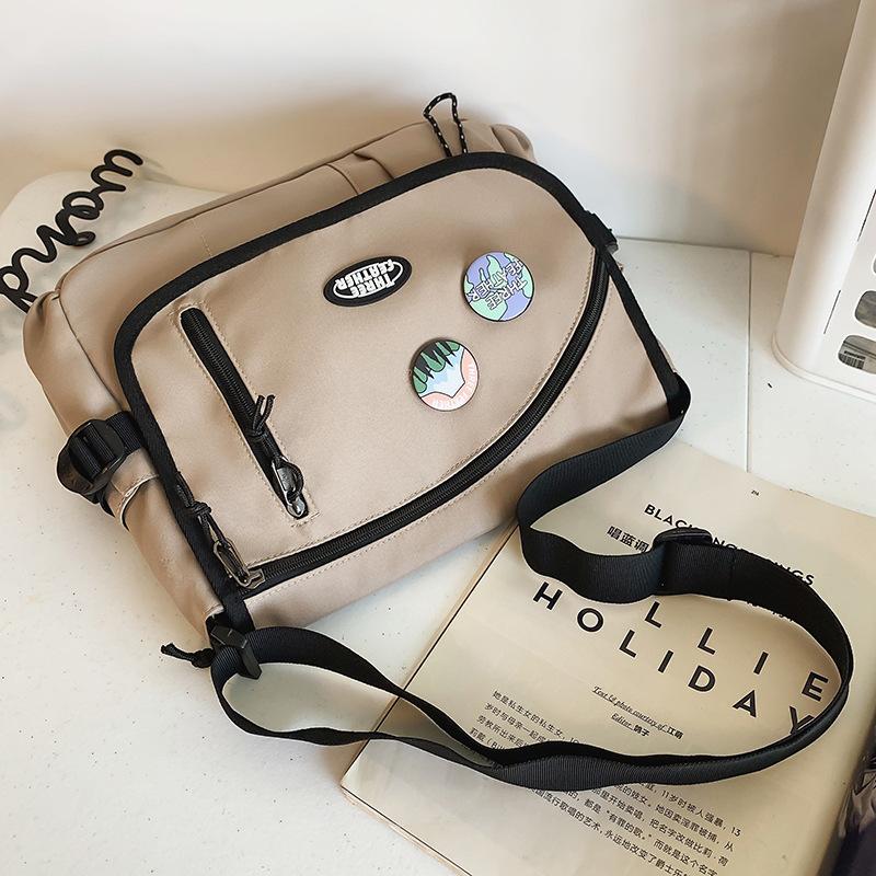 Canvas Bag Women's Large Capacity Postman Bag Women's Male Student One Shoulder Crossbody Bag