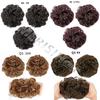 Synthetic Bun Extensions Curly Messy Bun Hair Scrunchies Elegant Chignons for Women and Girls