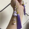 Lingyin Fulu Xiangling Purple Gradual Change Floating Paint Gourd Pearl Bell Pendant Bag Trailer Hanging Scenic Merchandise