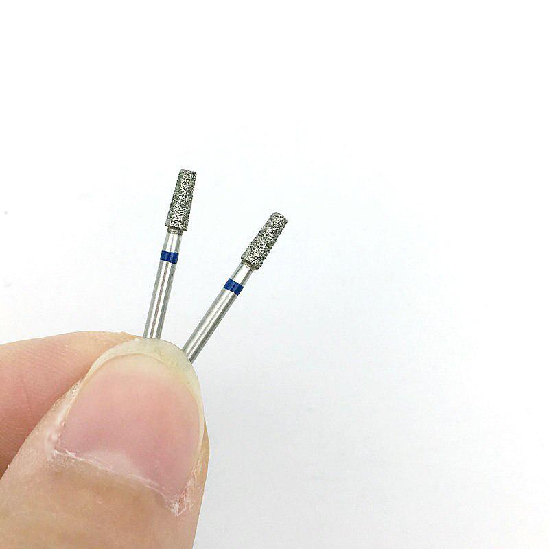10 шт. алмазные стоматологические боры, сверла с коническим плоским концом и острой ручкой 1,6 мм для высокоскоростного наконечника TF-22