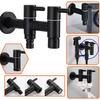 Black Faucet Wall Mounted Small Tap Decorative Garden Faucet Mop Pool Washing Machine Water Tap Basin Bibcock Taps