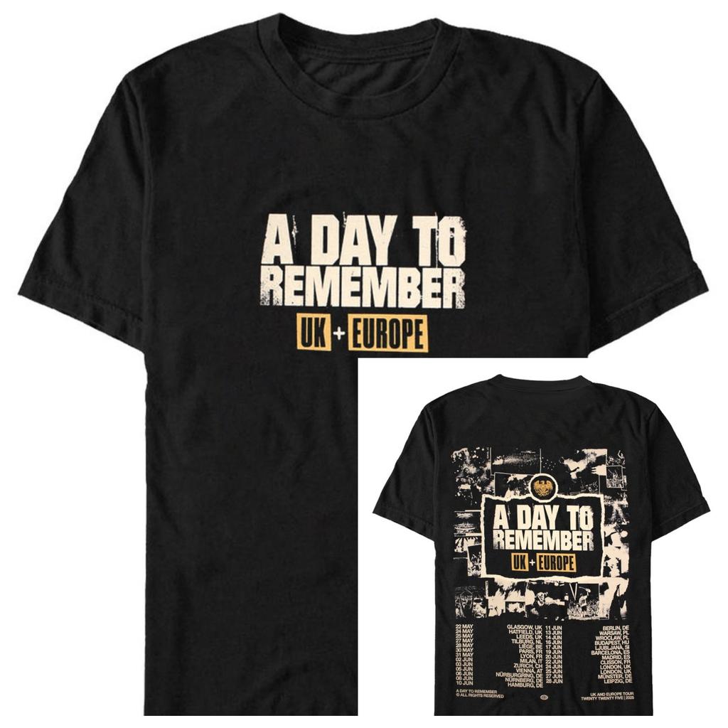 2026 A Day To Remember Cotton Band Shirt Unisex Summer Short Sleeve Fashion Brand Tee Luxury Casual Vintage