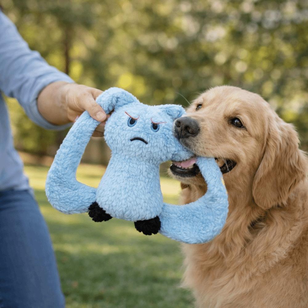 Long Eared Rabbits Pet Plush Toys Stuffed Animal Bite-Resistant Dog Chew Toys Tooth Cleaning Soft Gnawing Puppy Toys