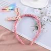 Retro Rabbit Ears  Girls Bowknot Headband Hair Accessories Flowers Printed Hairband Hair Hoops
