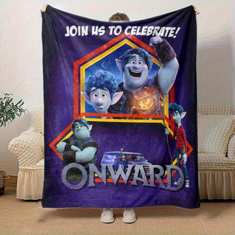 1pc, Onward Movie Characters Throw Blanket Perfect for Home Decor, Couch Cover, Outdoor Use, Travel, Camping