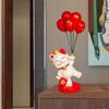 Статуэтка кошки, Коллекционная декоративная фигурка из смолы, Украшение для стола, Скульптура животного для полки,