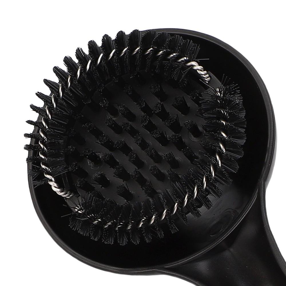 Curved Head Coffee Machine Cleaning Brush Nylon Bristle Nylon Bristle Brush For Grouphead Washing