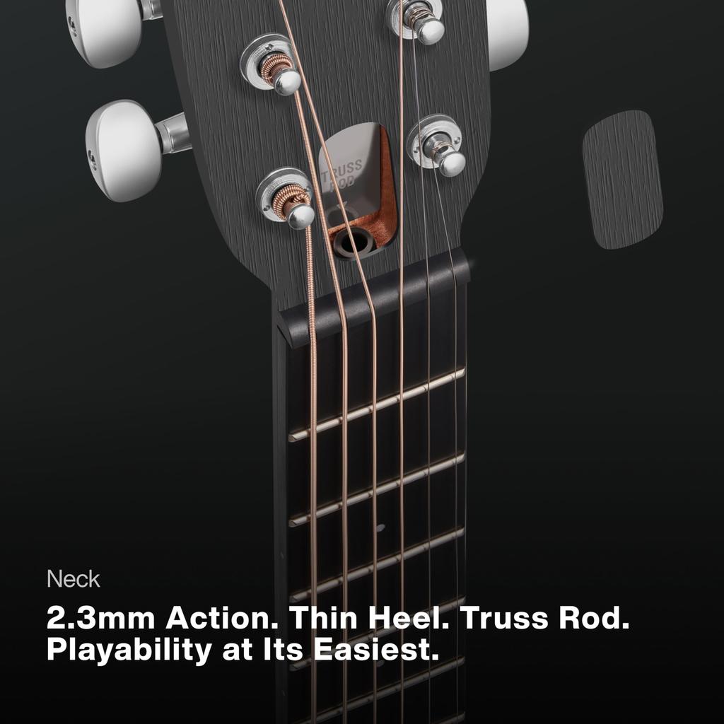 LAVA ME PLAY АКУСТИЧЕСКАЯ ЭЛЕКТРОГИТАРНАЯ Умная гитара 36 футов Идеальная сумка Серая