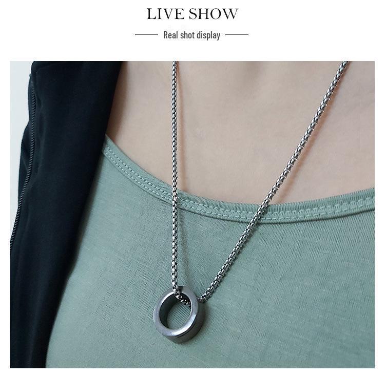 Модное унисекс-ожерелье из титановой стали с подвеской-свистком в стиле хип-хоп