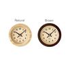 KATOMOKU Dual Use Clock 7 Natural Wall or Table Clock Radio Controlled Clock Continuous Second Hand Diameter 15cm km-132NARC