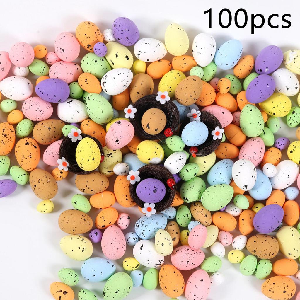 100 Artificial Bird Eggs for Home Ornaments Easter Decoration Wedding Party
