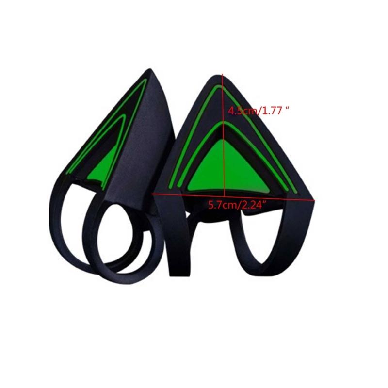 Silicone Cat Kitty Ears Lovely Attachable Accessory for  Kraken V2 special/Kraken 2019/ Kraken TE /7.1 V2 Headphone