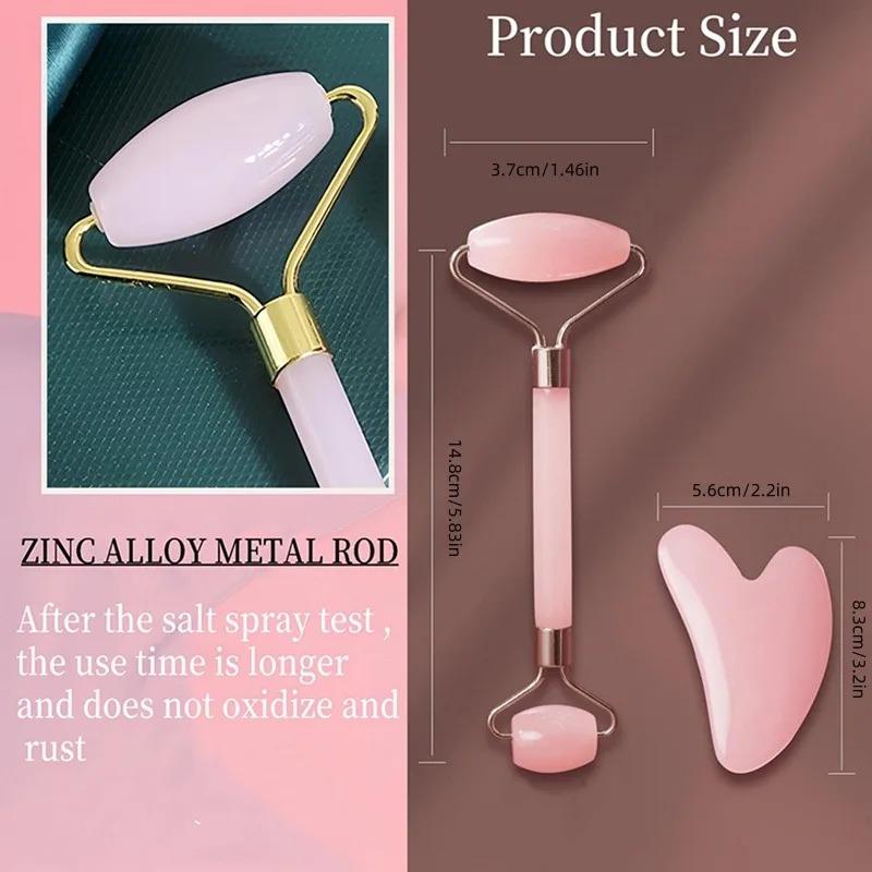 1pc/2pcs Guasha Scraper Facial Massager Gouache Scraper Face Massage Acupuncture Gua Sha Board Acupoint Eye Care SPA Detox Tool