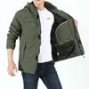 Осенне-зимняя тонкая куртка Hardshell Outdoor для мужчин с воротником-стойкой и капюшоном, мужская повседневная ветрозащитная куртка для альпинизма