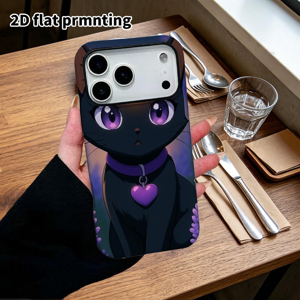 Чехол для телефона: Плоский 2D защитный чехол для Samsung Galaxy A34 A35 M05 M06 S20 S22 S21 FE Plus 5G, волшебный черный кот, идеальный подарок на Рождество и Хэллоуин