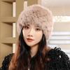 New Rabbit Fur Hat Women's Autumn and Winter Thickened Wool Hat Fur Ear Protection Plush Hat