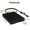 Floppy Disk Drive,Portable USB Type-C 3.5 inch Floppy Disk External Drive, 1.44MB FDD Disk Drive, Compatible with Laptop Desktop