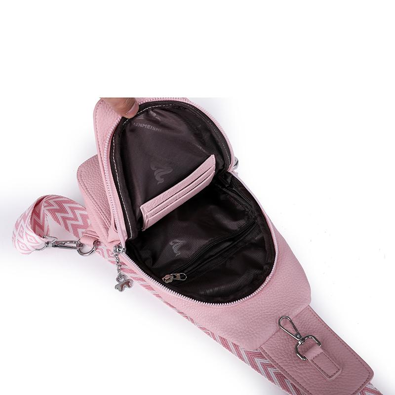 Мягкая кожа Женская нагрудная сумка Большой вместимости Одноплечевая сумка кроссбоди Противоугонная дорожная нагрудная сумка для девушек CLE