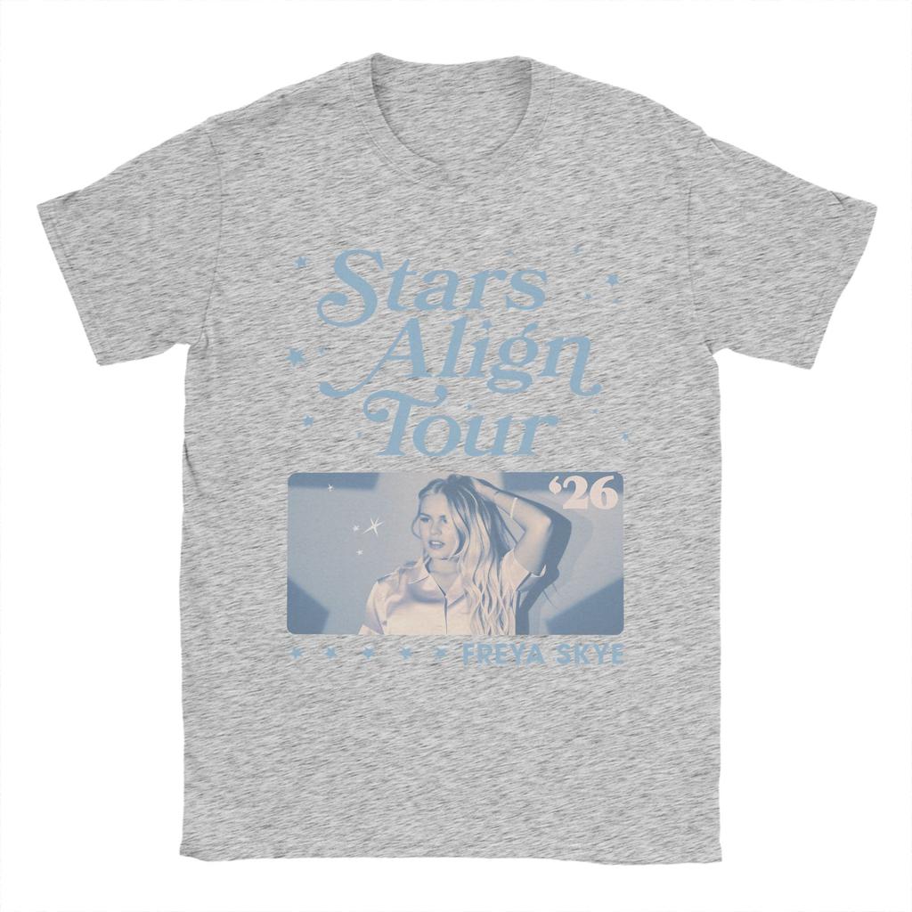Freya Skye Stars Align Tour T Shirts Men 100 Cotton Vintage TShirt Crew Neck Tees Short Sleeve Clothes Plus Size