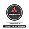 1/2Pcs Car Cup Anti-Slip Carbon Coaster Bottle Pad Interior Accessories For Mitsubishi 9 Ralliart ASX L200 Colt Outlander Pajero