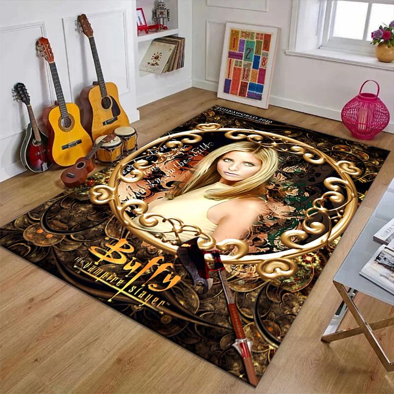 Buffy Polyester Carpet, Soft Indoor Mat for Office Chair, Living Room, Computer Desk - Decorative Home Office Rug Design
