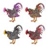 Rhinestone Rooster Brooch For Women Unisex Enamel Walking Cock Animal Pin Party Pins Jewelry Gifts