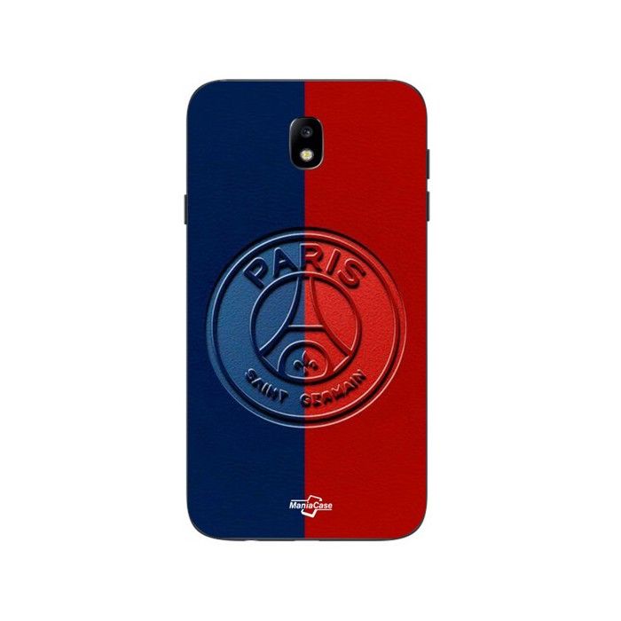 Coque de téléphone - MANIACASE - Samsung Galaxy J7 2018 - Silicone TPU - Noir - PSG Logo
