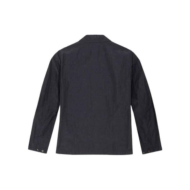 STONE ISLAND Однотонная куртка-поло с логотипом, повседневная рабочая куртка для мужчин, черная 741510802-V0029