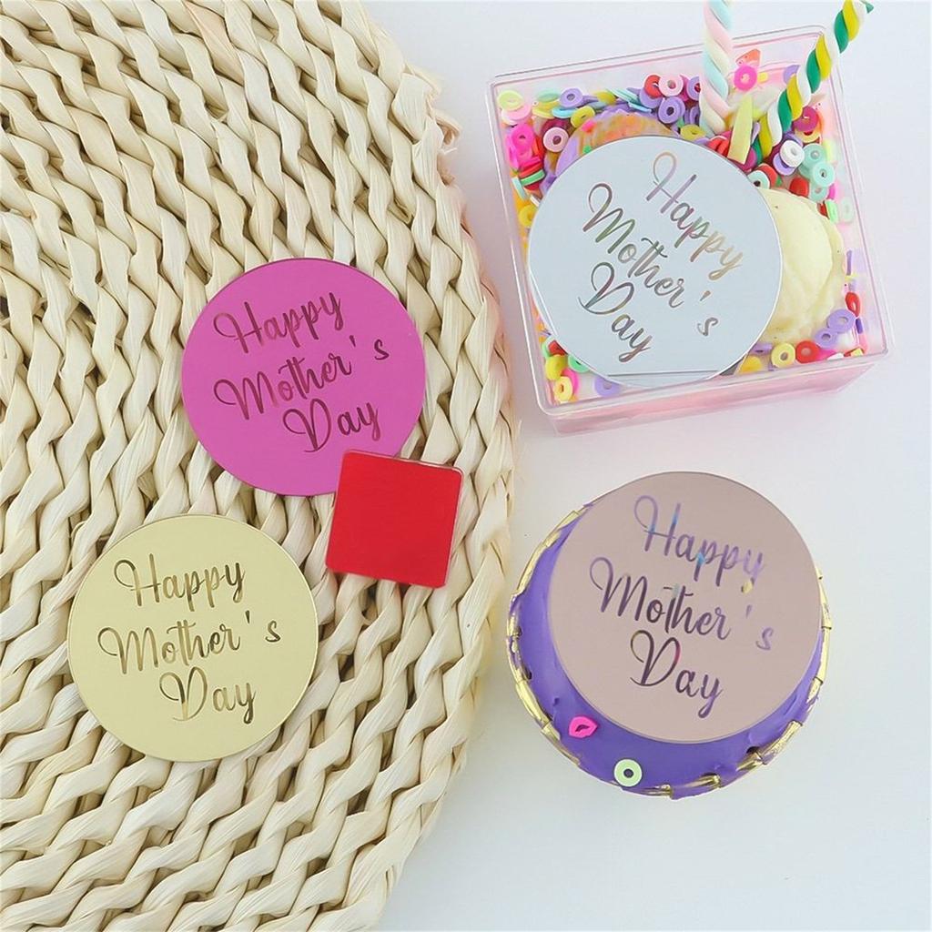 50 шт. Акриловые украшения для кексов «С Днем матери», украшение на торт, украшение на десерт