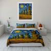 Easter Island statues, stars. Bedding sets Duvet cover sets Duvet covers Pillowcases(1 * Duvet Cover 2 * Pillowcases without duvet insert)