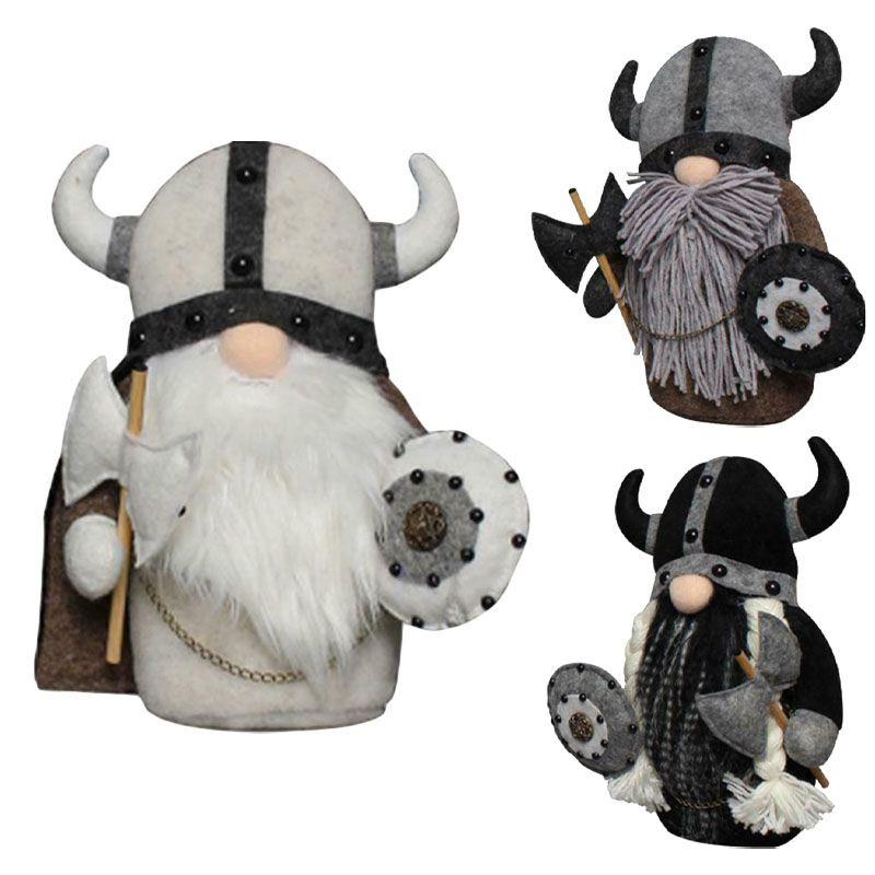 Очаровательная плюшевая игрушка-гном викинга. Идеально подходит для очаровательного скандинавского домашнего декора