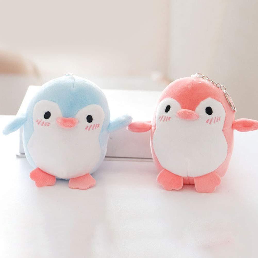 Lovely Penguin Animal Stuffed Doll Plush Toy Keychain Key Holder Bag Pendant Party Favor Gifts Toys for Boys Girls Kids Toddlers