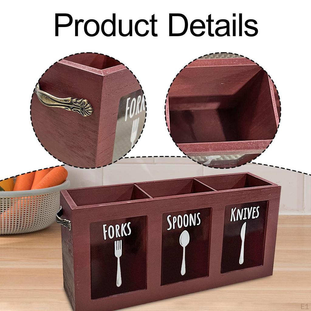Органайзер для столовых приборов для кухонной утвари, контейнер для хранения ложек и вилок