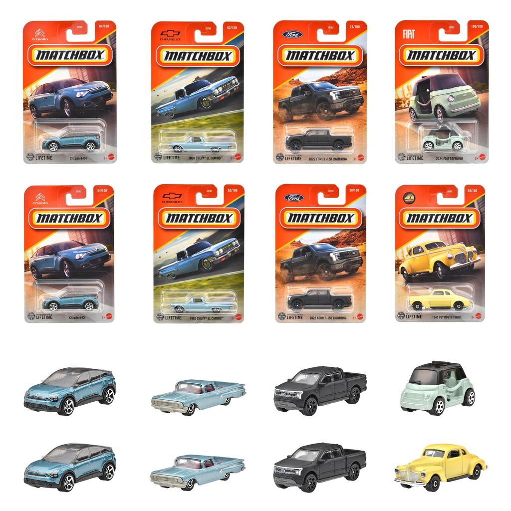 Matchbox Basic Car A Assortment Vehicle Toys Mini Cars 24 Cars Box Sold for Ages 3 and Up Multi 98CA-30782