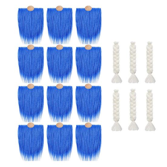 Набор из 18 бород и кос для кукол-гномов своими руками, бороды из искусственного меха с носом-шариком из дерева, украшения своими руками, товары для творчества на Рождество, кукла-гном