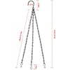 3 Pcs Hanging Chain With Hooks, Flower Pot Chains For Hanging Plants, Metal Hang